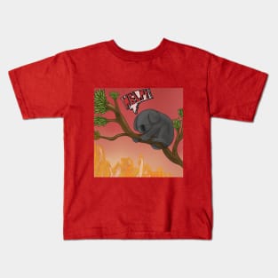 Australia in fire Kids T-Shirt